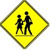 Canada School Crosswalk Ahead - 18-, 24-, 30- or 36-inch