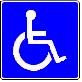 Handicap Accessible symbol - 18-, 24- or 30-inch