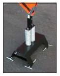 Jersey Barrier Mount Sign Stand