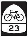 US Bicycle Route - 12x18-inch