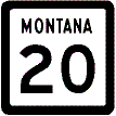 Montana State Route Marker