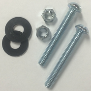 Rust-resistant Zinc-coated Bolts/Hex Nuts/Nylon Washers (pair)