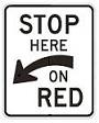Stop Here on Red - 12x18-, 18x24-, 24x30- or 30x36-inch