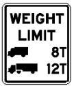 Bridge Weight Limit (VA) - 12x18-, 18x24-, 24x30- or 30x36-inch
