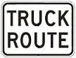 Truck Route - 18x12-, 24x18-, 30x24- or 36x30-inch