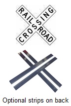 Railroad Crossbuck - 48x9-inch