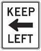 Keep (Arrow Left) Left - 12x18-, 18x24-, 24x30- or 30x36-inch