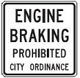 Engine Braking Ban - 18-, 24-, 30- or 36-inch