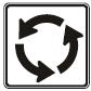 Roundabout symbol - 24-, 18- or 30-inch