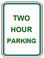 Hour Parking - 12x18-inch