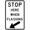 Stop Here When Flashing - 24x36-inch