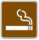 Designated Smoking Area symbol - 12-inch