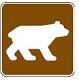 Bear Viewing Area symbol - 12-inch