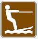 Water Ski Area symbol - 12-inch