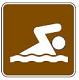 Swimming Area symbol - 12-inch