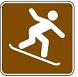 Snowboarding symbol - 12-inch
