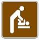 Men's Room Baby Changing Station - 12-inch