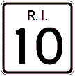 Rhode Island State Route Marker