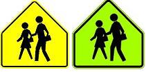 School Crossing symbol - 18-, 24-, 30- or 36-inch