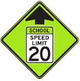 School Speed Zone - 18-, 24-, 30- or 36-inch