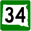 South Dakota State Route Marker