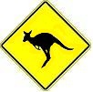 Kangaroo Crossing symbol - 18-, 24-, 30- or 36-inch