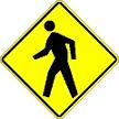 Pedestrian Crossing symbol - 18-, 24-, 30- or 36-inch