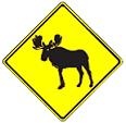 Moose symbol - 18-, 24-, 30- or 36-inch