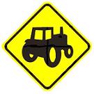 (New) Tractor Crossing symbol - 18-, 24-, 30- or 36-inch