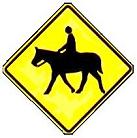Horse Crossing symbol - 18-, 24-, 30- or 36-inch