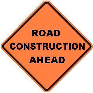 Road Construction Ahead - 36-inch