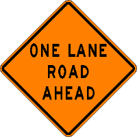 One Lane Road - 30-inch