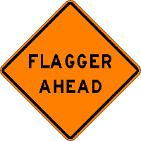 Flagger Ahead - 48-inch