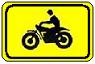 Motorcycle symbol - 18x12-, 24x18-, 30x24- or 36x30-inch