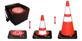 28-inch Collapsible Traffic Cone - Sets of 3-, 4- or 5 Cones