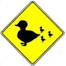 Duck Crossing symbol - 18- or 24-inch