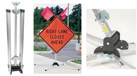 Dynaflex 4000 Sign Stand for Roll-up or Rigid Signs