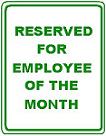 Employee of the Month - 12x18-inch