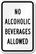 No Alcoholic Beverages Allowed - 12x18-inch