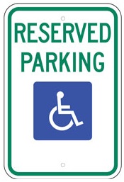 Handicap Parking (Most Popular) - 12x18-inch