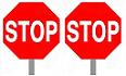 Plastic Non-Reflective STOP/STOP Paddle - 18-inch