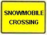 Snowmobile Xing plate - 18x12-, 24x18-, 30x24- or 36x30-inch